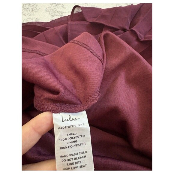 Lulus Seriously Sensational Plum Purple Strapless Tiered Maxi Dress Size XL NWT - Picture 8 of 9